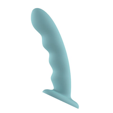 Passion Play Liquid Silicone Wavy Ridged Dildo - Realistic Dildos
