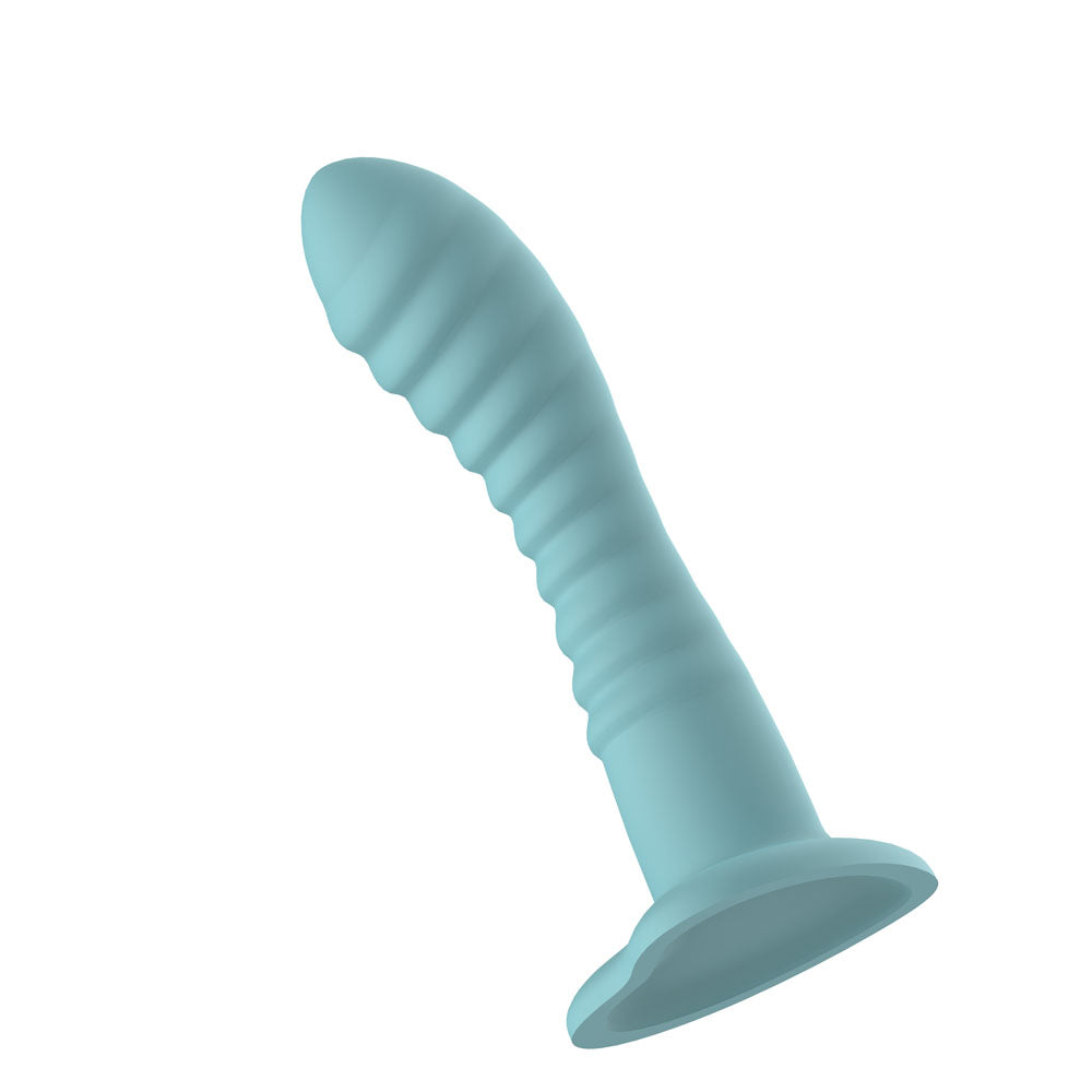 Passion Play Liquid Silicone 18 cm Ridged Dildo - Realistic Dildos
