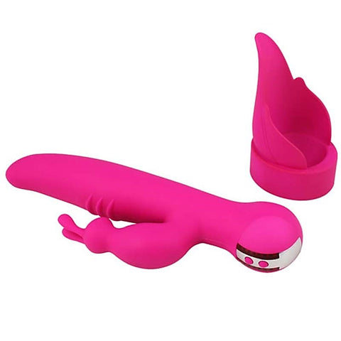 Swan Adore Beauty Dual Stimulation Vibrator by BMS Factory - Rabbit Vibrators