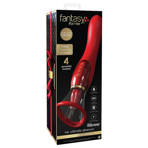 Fantasy for Her Ultimate Pleasure 24K Gold Edition Vibrator - Clit Ticklers and Pulsators