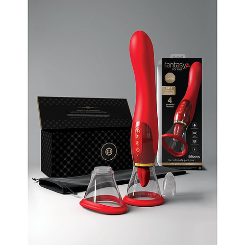 Fantasy for Her Ultimate Pleasure 24K Gold Edition Vibrator - Clit Ticklers and Pulsators