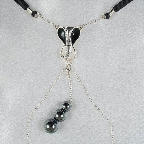 G-string Jewel Sacred Cobra Pleasure by Sylvie Monthule - Luxury Sex Toys