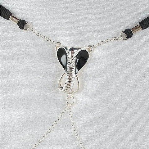 G-string Jewel Sacred Cobra Pleasure by Sylvie Monthule - Luxury Sex Toys