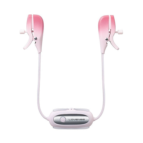 Gemini App Controlled Vibrating Nipple Clamps by Lovense - Breast and Nipple Toys