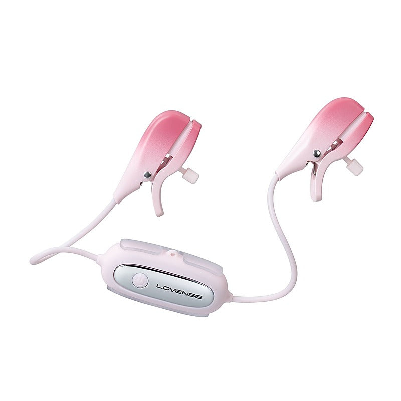 Gemini App Controlled Vibrating Nipple Clamps by Lovense - Breast and Nipple Toys