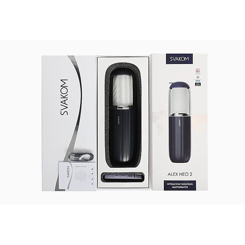 Svakom Alex Neo 2 Interactive Thrusting Male Masturbator - Luxury Sex Toys