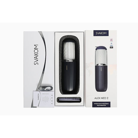 Svakom Alex Neo 2 Interactive Thrusting Male Masturbator - Luxury Sex Toys