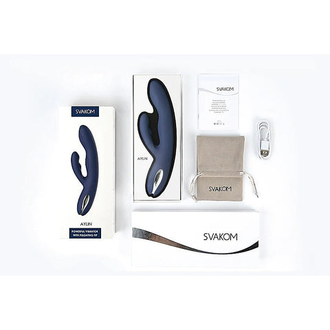 Aylin Pulsating Dual Headed Rabbit Vibrator by Svakom - Rabbit Vibrators