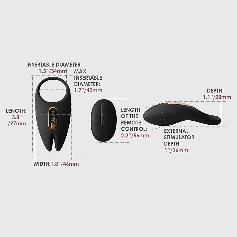 Svakom Winni 2 App Controlled Vibrating Male Cock Ring - Cock Rings