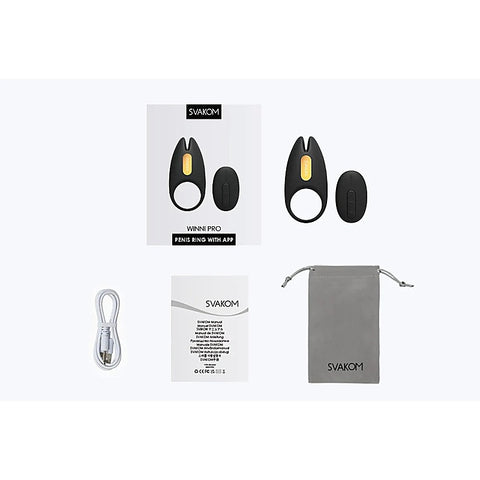 Svakom Winni 2 App Controlled Vibrating Male Cock Ring - Cock Rings