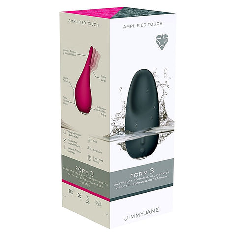 Form 3 Waterproof Rechargeable Vibrator by JimmyJane - Clit Ticklers and Pulsators