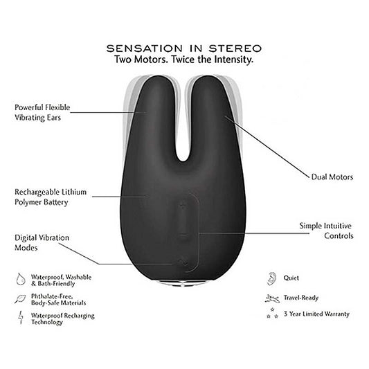 Jimmyjane Form 2 Waterproof Clitoral Vibrator - Rabbit Vibrators