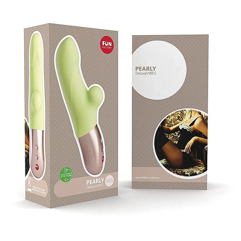 Pearly Vibrator In Candy Green by Fun Factory - Rabbit Vibrators