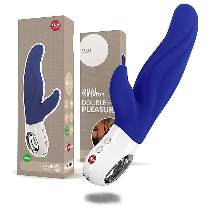 Dual-Powered Silicone Rabbit Vibrator by Fun Factory - Luxury Sex Toys