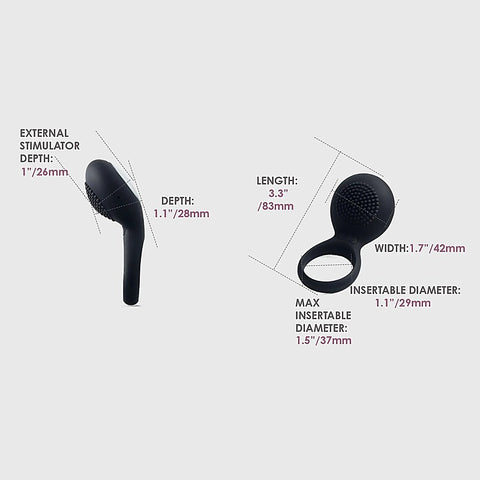 Premium Tyler Vibrating Cock Ring by Svakom - Cock Rings