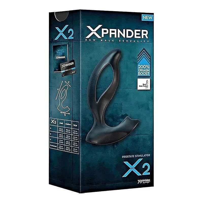 XPANDER X2 Deep Black Silicone by JoyDivision - Prostate Toys