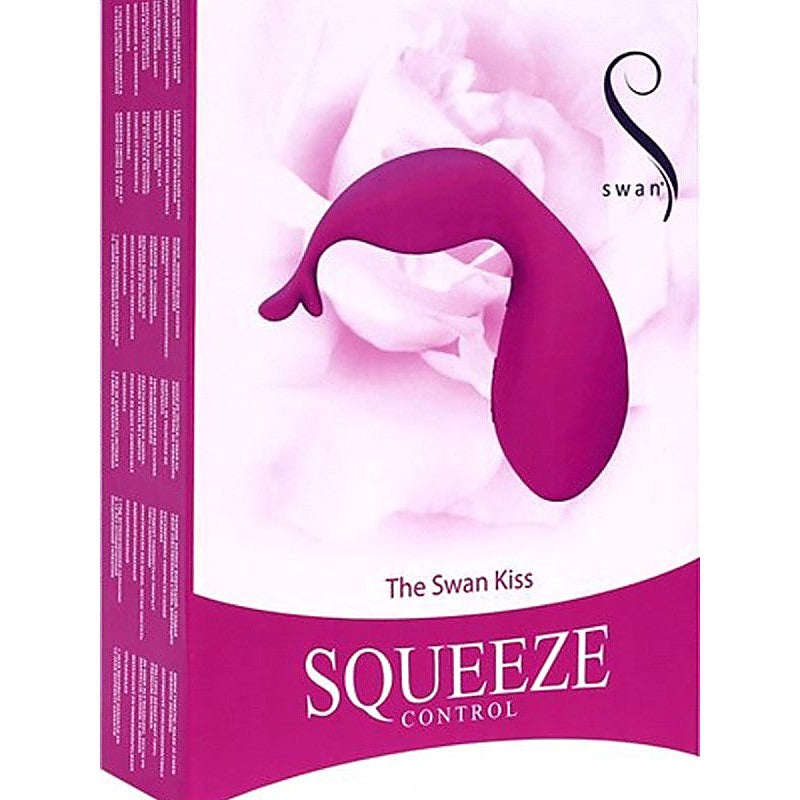 Premium Swan Kiss Teal Vibrator by BMS Factory - Luxury Sex Toys