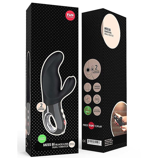 Miss Bi Black Line Rabbit Vibrator - Rabbit Vibrators