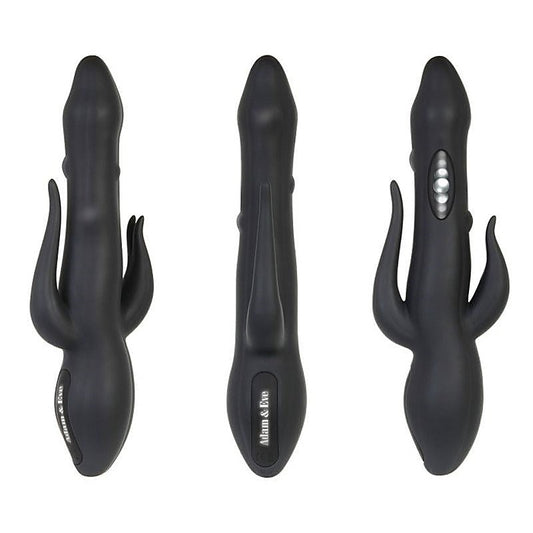 Adam & Eve Eve's Bad Bad Bunny Black - Rabbit Vibrators