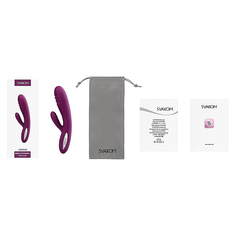 Adonis Multi Functions Heating Rabbit Vibrator by Svakom - Rabbit Vibrators