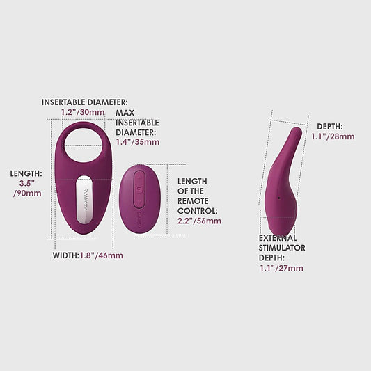 Svakom Winni Smart Remote Control Vibrating Cock Ring