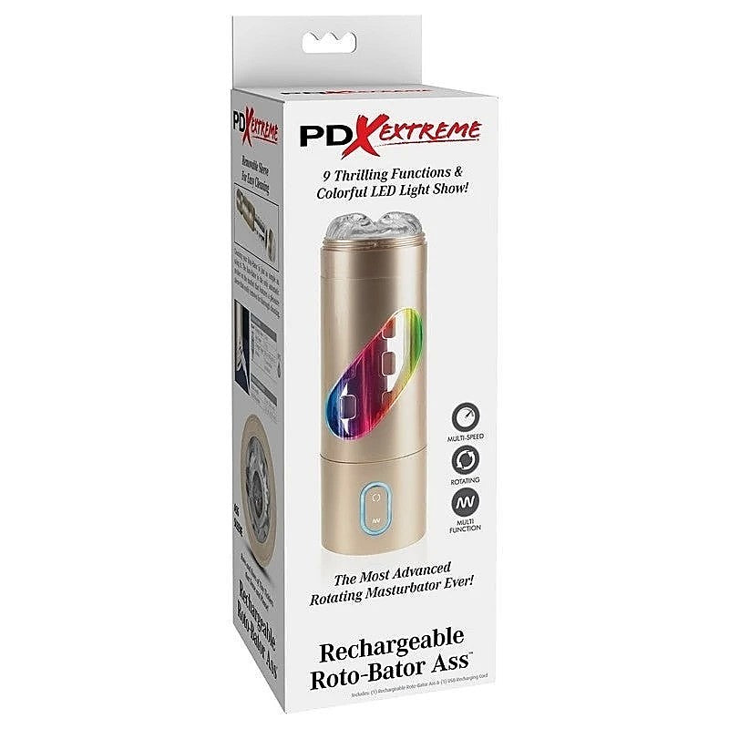 Extreme Rechargeable Roto-Bator Ass Stroker by Pipedream - Masturbators and Strokers