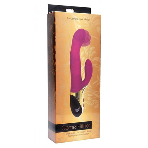Come Hither Moving G-Spot Rechargeable Vibrator by XR Brands - Rabbit Vibrators