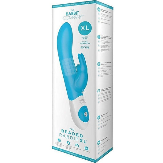 The Beaded Rabbit XL Silicone Massager by Xgen Products - Rabbit Vibrators