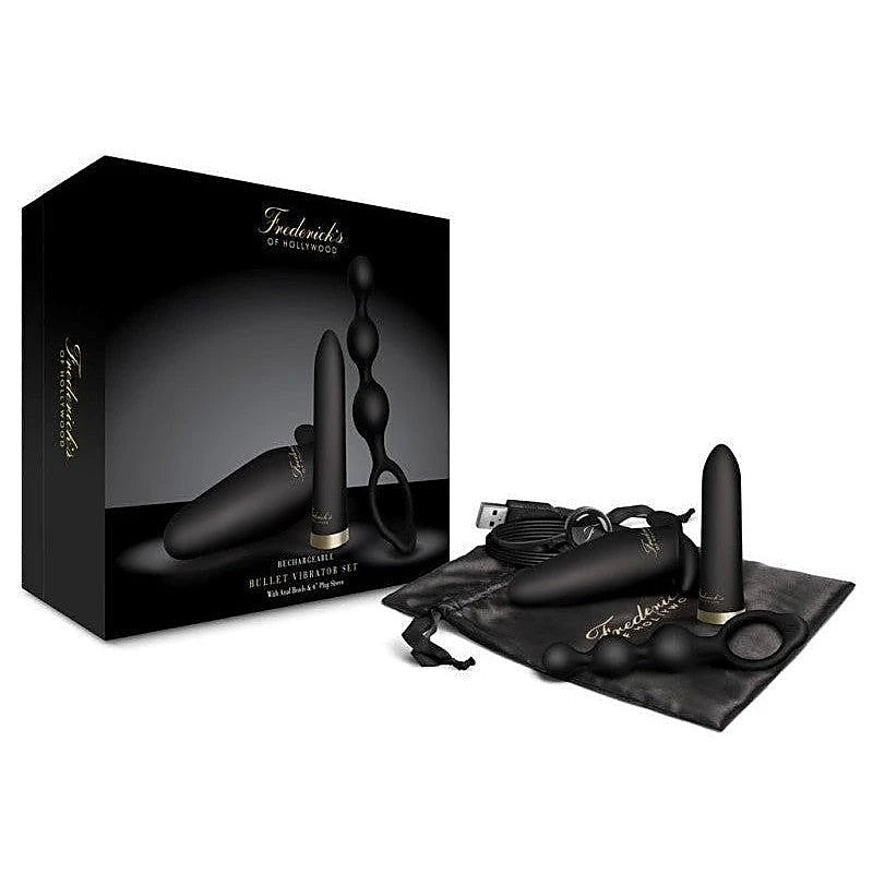 Rechargeable Bullet Vibrator Set by Fredericks of Hollywood - Sex Kits