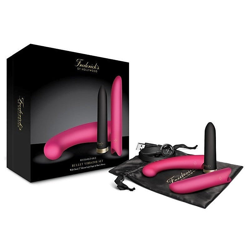 Rechargeable Bullet Vibrator Set by Fredericks of Hollywood - Sex Kits