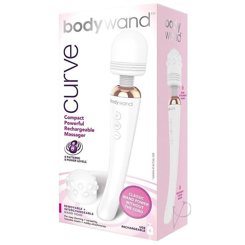 Bodywand Curve Silicone Massager by Xgen Products - Waterproof Vibrators