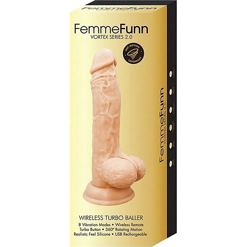 Vortex Series 2.0 Wireless Turbo Baller by FemmeFunn - Masturbators and Strokers