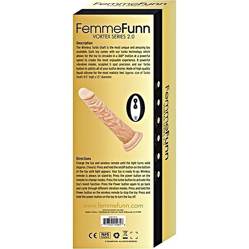 Vortex Series 2.0 Wireless Turbo Shaft by FemmeFunn - Masturbators and Strokers