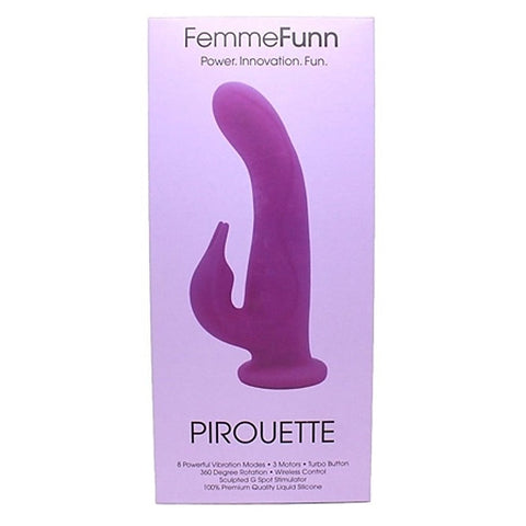 Pirouette Rotating Wireless Rabbit Vibrator by FemmeFunn - Rabbit Vibrators