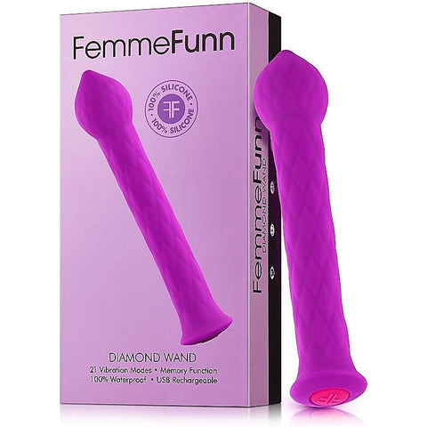 FemmeFunn Diamond Pleasure Wand by VVOLE LLC - Clit Ticklers and Pulsators