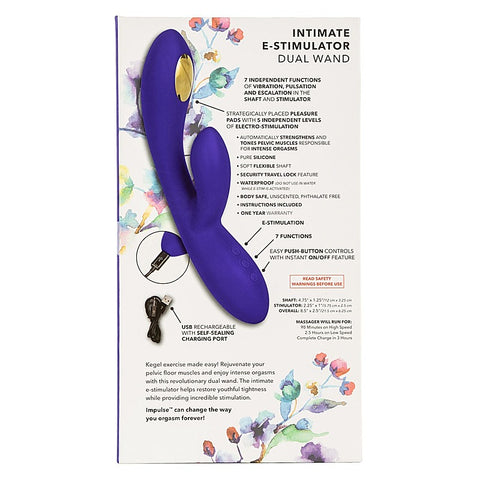Premium Impulse Intimate E-Stimulator Dual Wand - Rabbit Vibrators