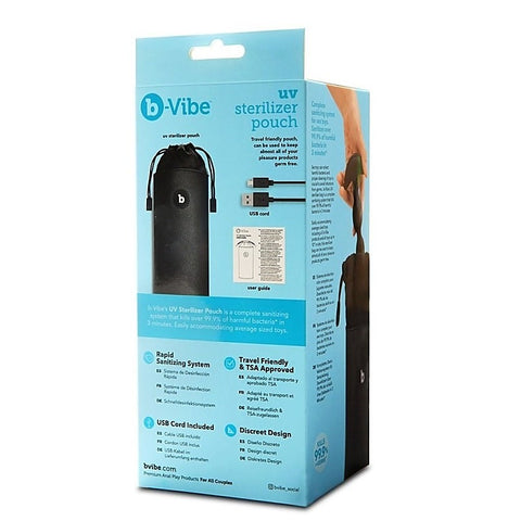 B-Vibe UV Sterilizer Pouch - Safeguard Your Pleasure - Adult Toy Cleaner