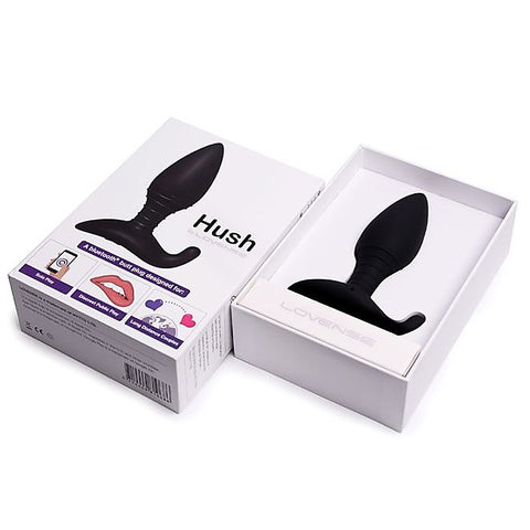 Hush Bluetooth Compatible Vibrating Anal Plug by Lovense - Remote Control Vibrators
