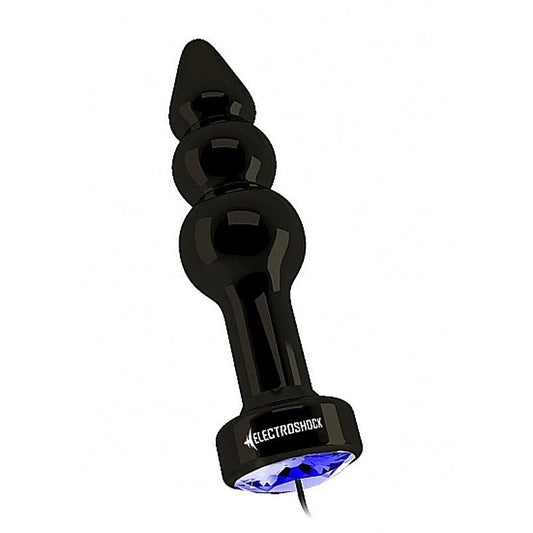 Electroshock Ribbed Butt Plug - Luxury Sex Toys