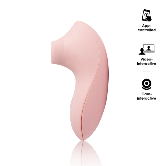 Svakom Pulse Lite Neo Pale Rosette Clitoral Stimulator Clit Ticklers and Pulsators