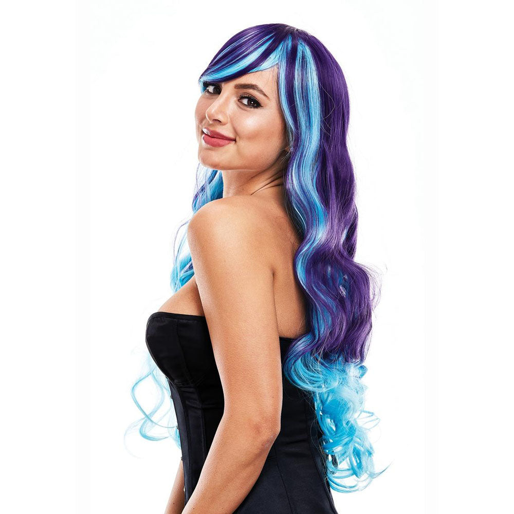 Xgen Products Womens PLEASURE WIGS Ashley Purple/Blue Wigs and Gloves