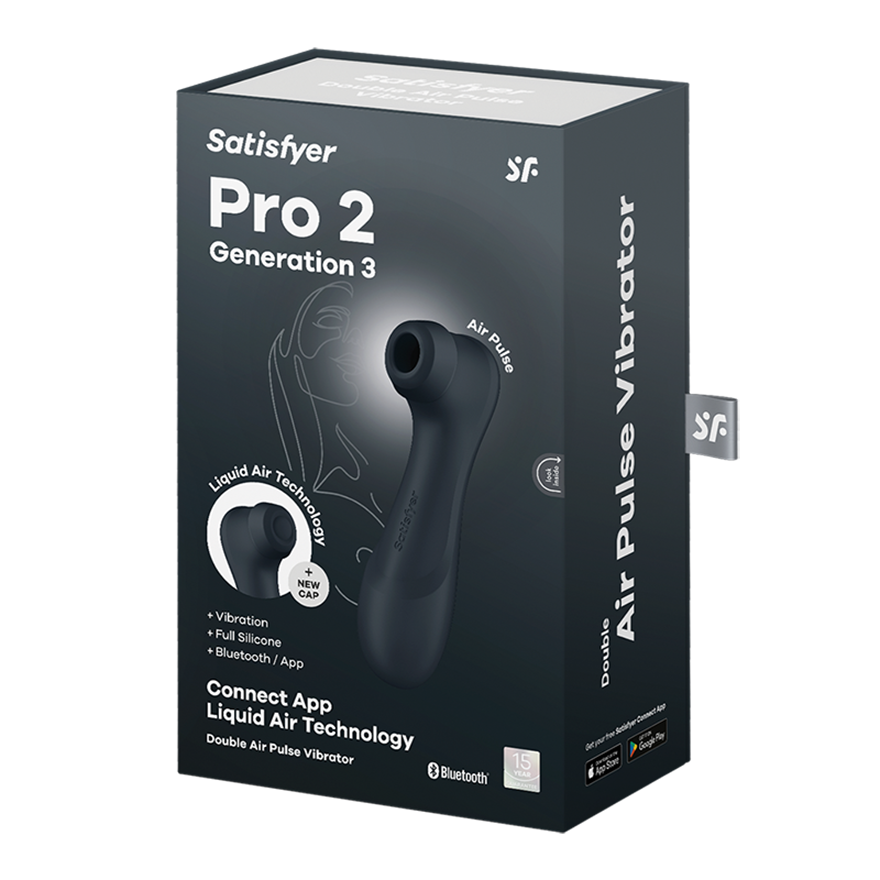 Satisfyer Pro 2 Generation 3 Clitoral Massager with App Control Clit Ticklers and Pulsators