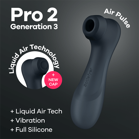 Satisfyer Pro 2 Generation 3 USB Rechargeable Clitoral Vibrator - Clit Ticklers and Pulsators