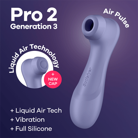Satisfyer Pro 2 Generation 3 USB Rechargeable Clitoral Vibrator - Clit Ticklers and Pulsators