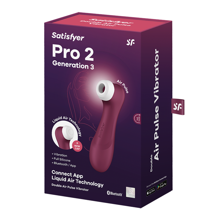 Satisfyer Pro 2 Generation 3 Clitoral Massager with App Control Clit Ticklers and Pulsators