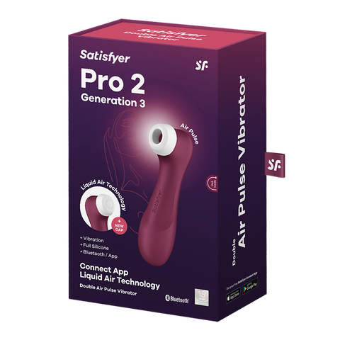 Satisfyer Pro 2 Generation 3 Clitoral Massager with App Control - Clit Ticklers and Pulsators
