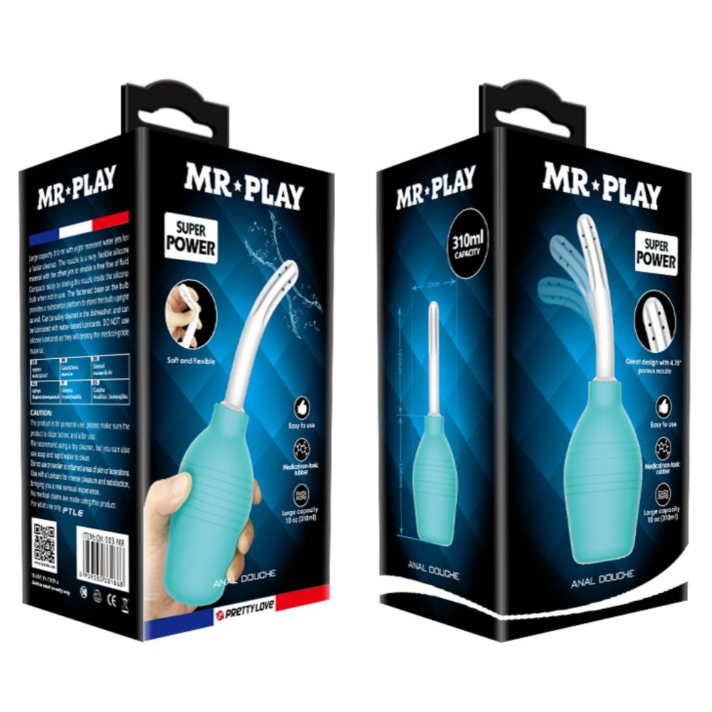 Mr Play Easy and Effective Anal Cleansing Douche Enemas and Douches