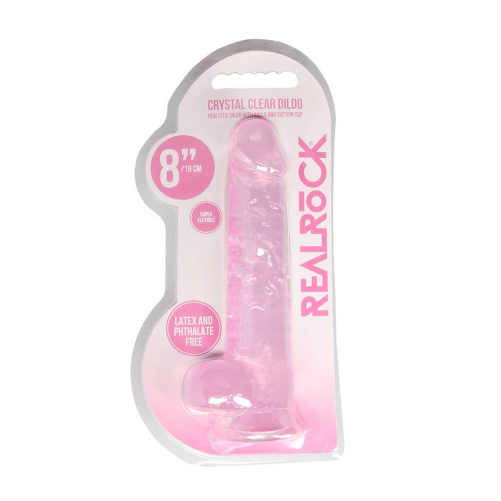 Shots Toys REALROCK 20.3 cm Realistic Dildo With Balls Realistic Dildos