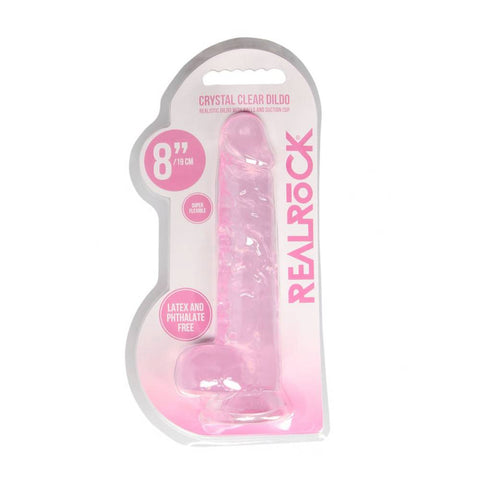 Shots Toys REALROCK 20.3 cm Realistic Dildo With Balls - Realistic Dildos
