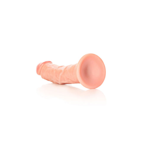 Shots Toys REALROCK Realistic Regular Curved Dildo with Suction Cup Flesh - Realistic Dildos